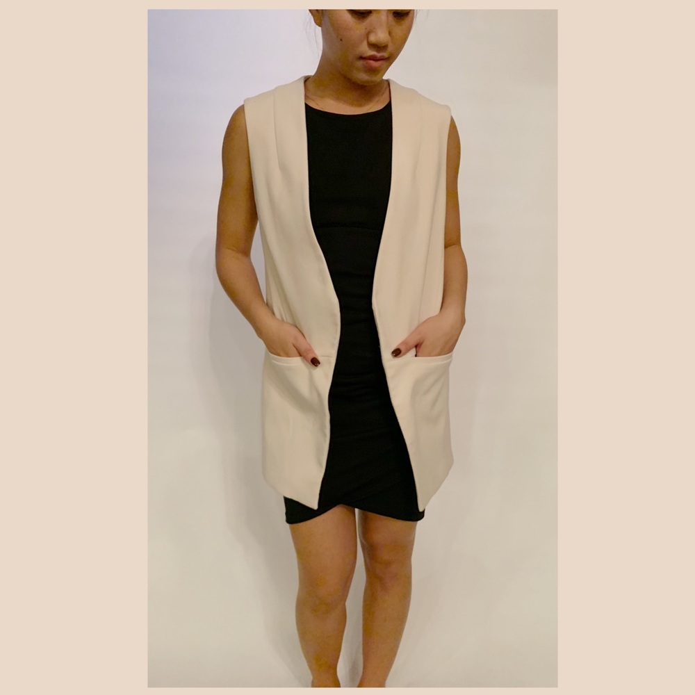 Topshop Blush/Nude Vest